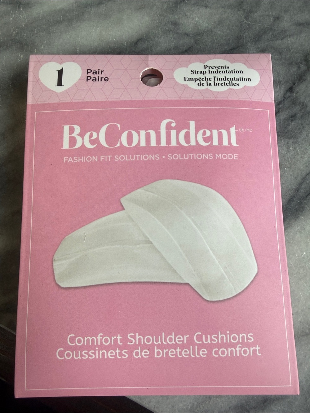BeConfident Comfort Shoulder Cushions - White